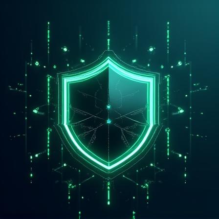 法的信頼性を象徴する抽象的な幾何学イメージ